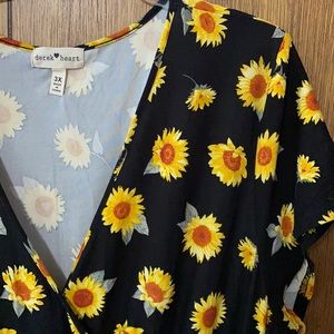 Sunflower Wrap Dress